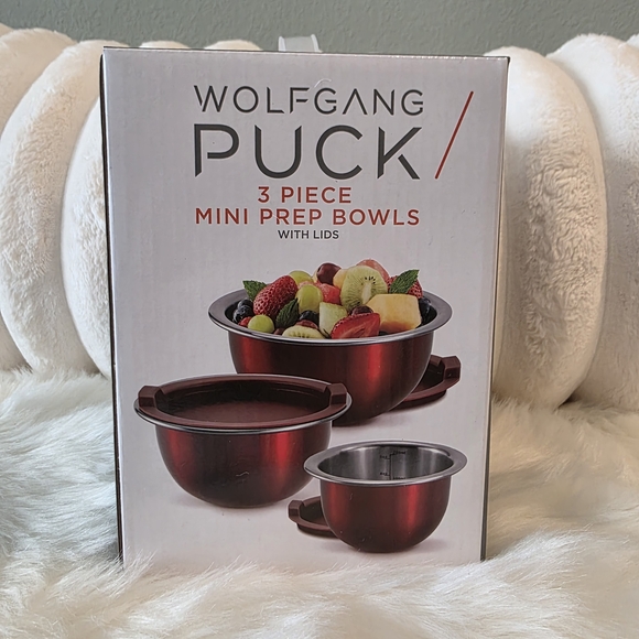 Wolfgang Puck Other - Wolfgang Puck Red Mini Prep Bowls Set